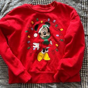 Girls 6/6x Christmas crew neck sweater